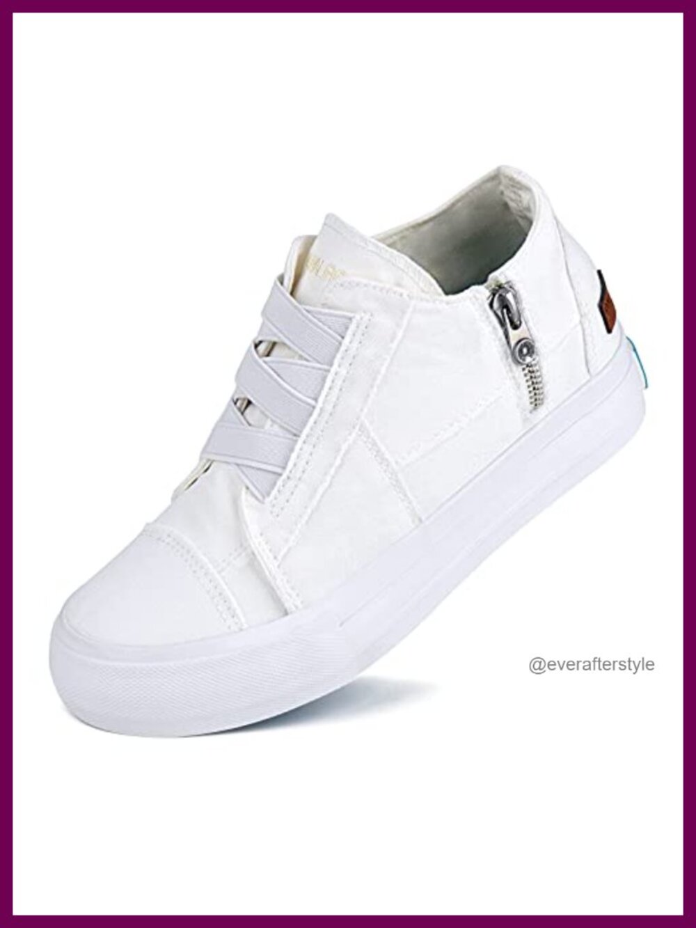 Women's Fashion Sneakers Wedge Hidden Heel Canvas Slip On Platform Non Slip
